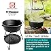 CampMaid Outdoor Cooking Set - Dutch Oven Tools Set - Charcoal Holder & Cast Iron Grill Accessories - Camping Grill Set - Outdoor Cooking Essentials - Camp Kitchen Equipment - (7 Piece Set)