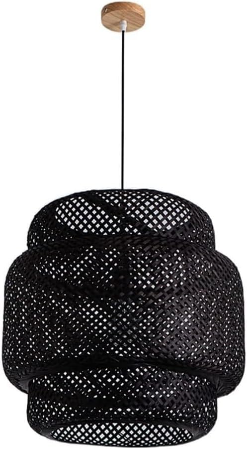 Lustres en osier de bambou pour une ambiance salon chaleureuse