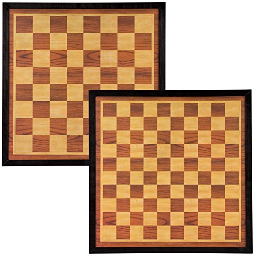 Schreuders Sport 49u00a0CF Deluxe Courants d'air/Tableau d'échecs avec Bordure Taille Unique Brown/Ecru