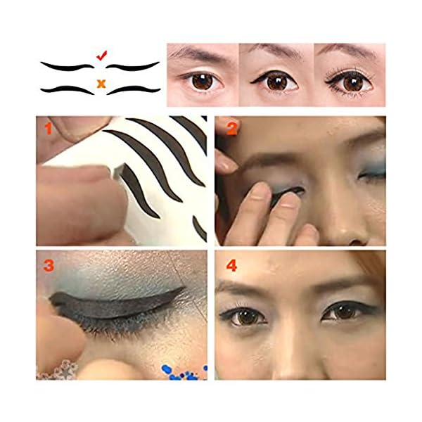 Frcolor-80-Pairs-Temporary-Eye-Make-up-Eyeliner-Eyeshadow-Sticker FRCOLOR 80 Pairs Temporary Eye Make-up Eyeliner Eyeshadow Sticker