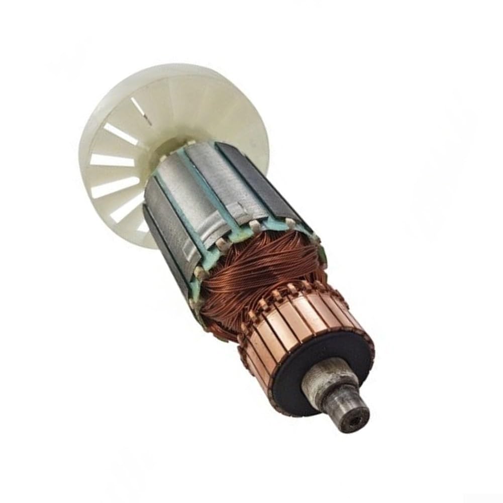 Armadura para rotor para sierra circular de 216M, pieza de repuesto 310011470 con cubierta de ventilador, componente de motor de bobina de cobre de 220-240 V para tareas de corte en el hogar y taller