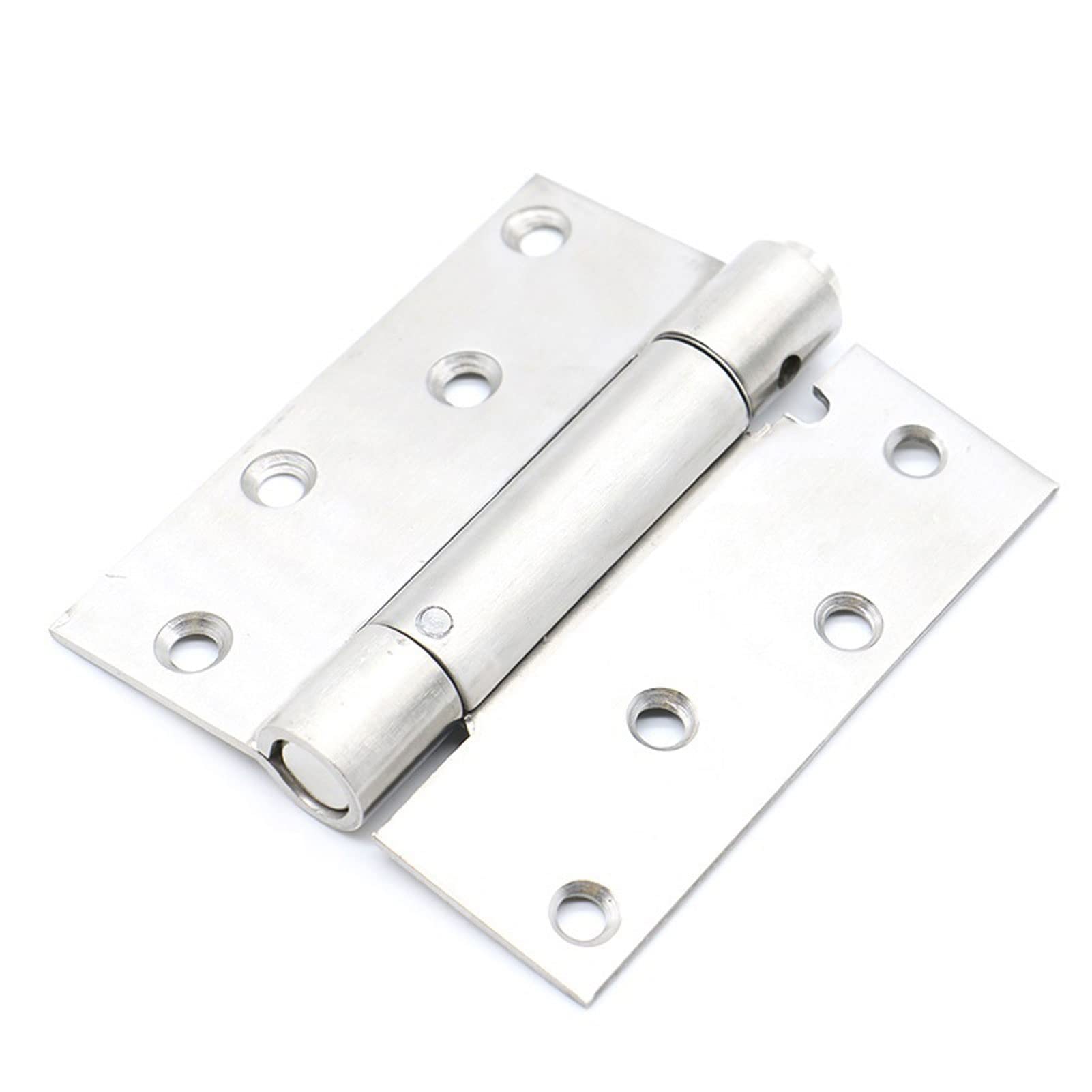 Shundeed One Color 2 Pcs 4 Inch Single/Double Spring Door Hinges, Stainless Steel Rebound Hinges, For Cafe, Hidden Door Hardware(4 Inch Single)