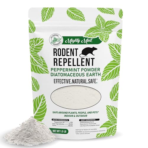 Mighty Mint Rodent Repellent Pest Control, Diatomaceous Earth Peppermint Pest Powder, 1 lb