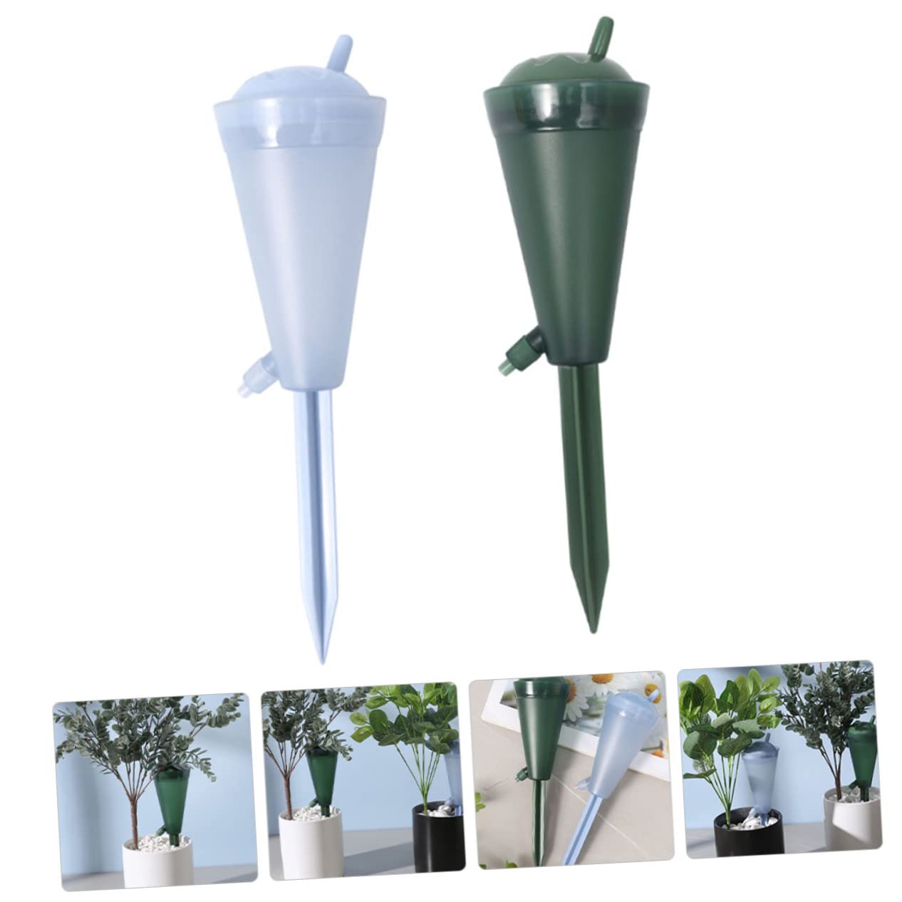 UPKOCH 2 Set Dispositivi Irrigazione Automatica per Piante Punte Autoirriganti Regolabili per Piante Idroponiche 2 Pezzi*2
