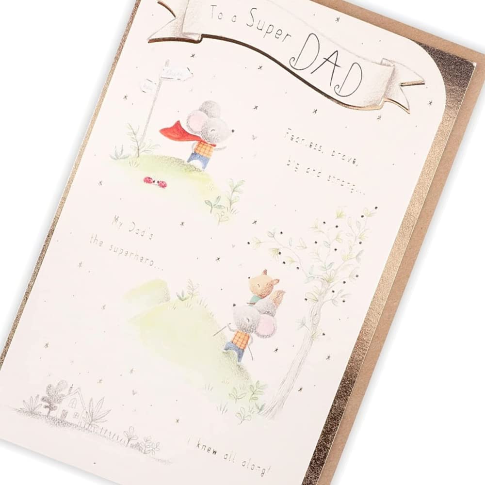 Clintons: Kartka na Dzień Ojca Super Dad, Super Mouse, Dad on Father's Day Card, Kartka na Dzień Ojca, 165 x 254, wielokolorowa, 1165759