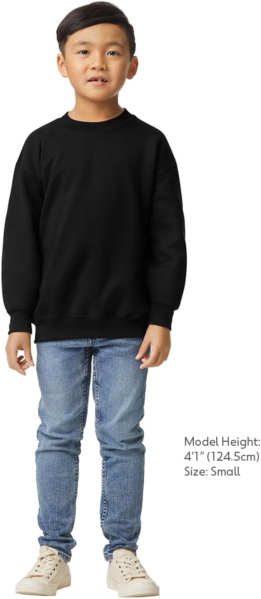 Gildan unisex-child Fleece Crewneck Sweatshirt, Style G18000b - Image 3