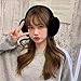 Ear Warmers Fashionable and Cute Girls' Soft Ear Muffs Warm Ear Muffs Plush Solid-Colour Winter Ear Protection(2pcs-White)