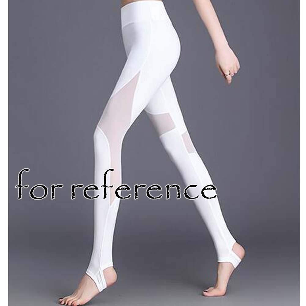 White Sheer Mesh Womens Yoga Pants High 