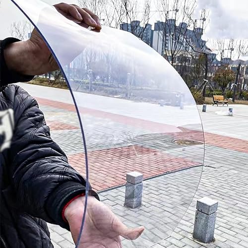 Láminas De Policarbonato Transparente, Planchas De Plástico Acrílico 1mm Espesor, Paneles For Invernaderos Jardines Garaje Marquesinas Exterior(1.56x5m/5.12x16.4ft)