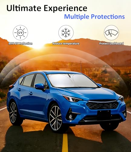 Image of Windshield Sun Shade Custom Fit for Subaru Impreza 2024-2026