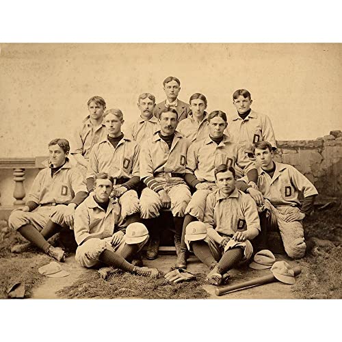 ArtDirect Dartmouth College, D, 1896 10x8 UnFramed Art Print Poster Ready for Framing by A.G. Spalding Baseball Collection