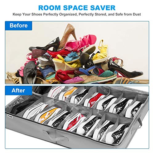 Inaya IN-UBSO-2SHOES Under Bed Shoe Storage Organizer Set Of 2 thumb #5