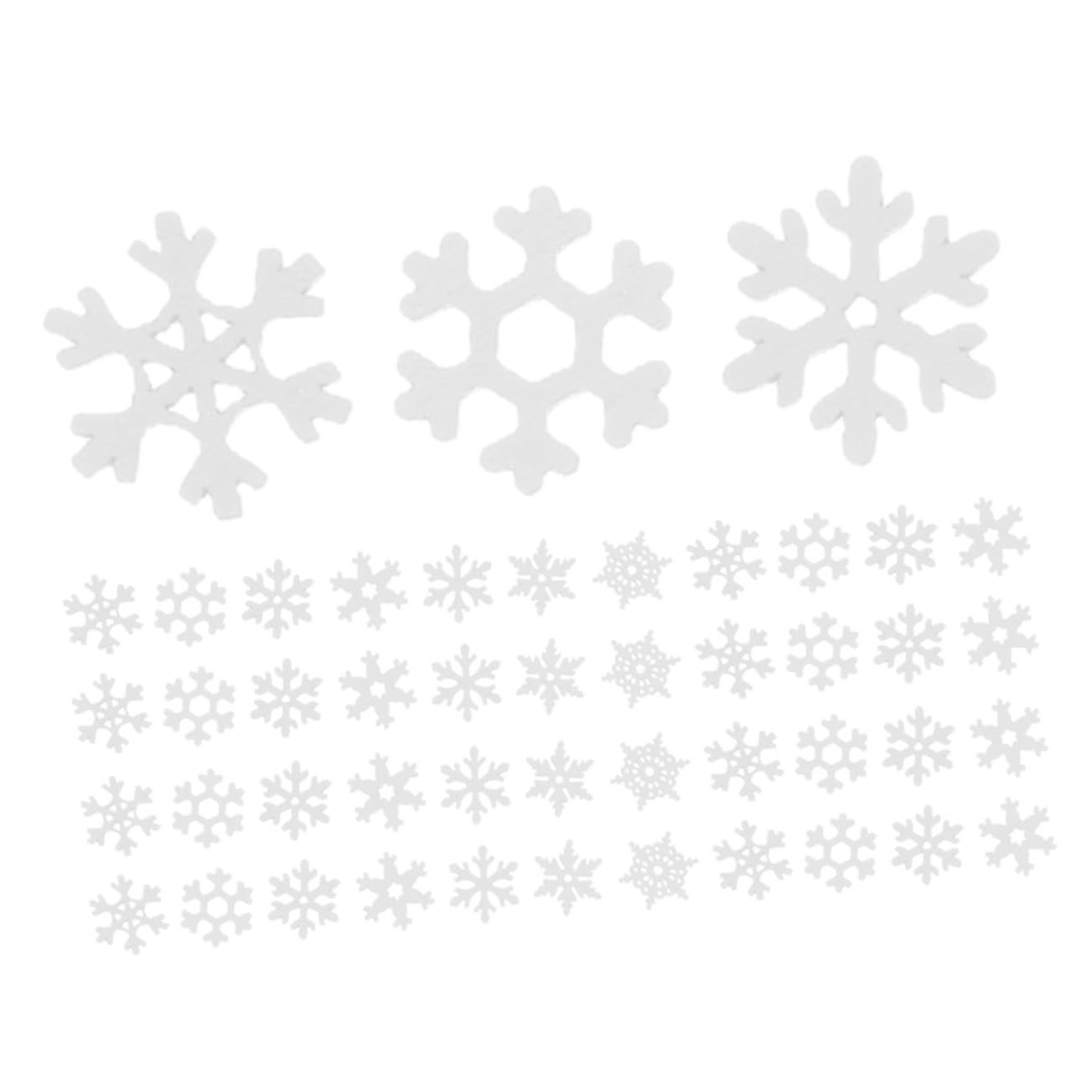 BESPORTBLE 50 Pcs De Nieve De Madera Mini Adornos De De Nieve Mini Adornos Navideños De Madera Mini De Nieve Para Manualidades Adornos De Navidad Manualidades Boj