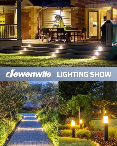 Image of DEWENWILS 200W Low Voltage Landscape Transformer with 2 Zones, 120V AC to 15V DC, Low Voltage Transformer with LED Screen, Photocell Sensor & Timer, Outdoor Metal Shell for Spotlight Steplight