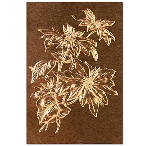 Sizzix Classeur de gaufrage 3-D Texture Fades 664247, Poinsettia de Tim Holtz, Taille unique