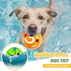 2 pack giggle ball for dogs small funny wiggle ball dog toys interactive dog toys for boredom small dog squeaky balls for puppy small dogs pug to keep them busygreen+oranges   cucciolini doodles