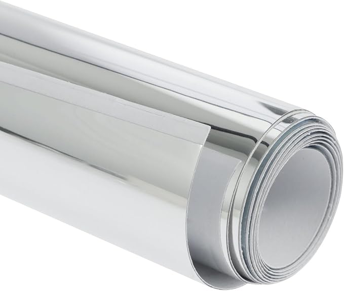 Self Adhesive Mirror Stickers Flexible Mirrors Sheets Cuttable DIY Wall Mirror PET Non Glass