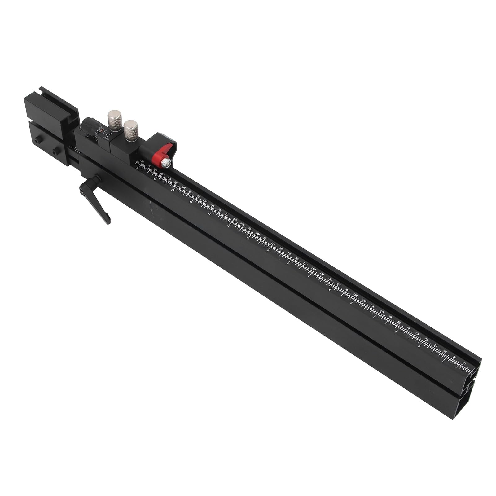 Regla de Inglete Extensible 560-950 mm con Escala Dual Métrica Imperial para Precisión 0,002 mm Accesorio para Estaciones de Trabajo para Carpinteros, Taller, Muebles Personalizados