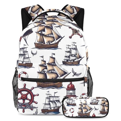 Sac à dos pour garçons et filles avec trousse à crayons pour ranger toutes les fournitures