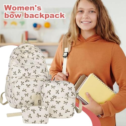 Gitekain Sac À Dos Femme Sac À Dos Nœud Papillon Tendance Fille – vue 2