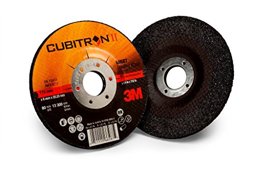 3M 93999 Cubitron II Disco de desbaste, 2 generación, 230 mm, 7,0 mm, 22,23 mm, 36 +, tipo 27, (10 unidades) Cover