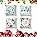 ShengOu 4 pezzi Cuscini Natalizi Divano,Cuscini Natalizi per Sedie,Cuscini Natalizi per Divano,Cuscini Natalizi,Cuscini Natale,Cuscini per Divano Decorativi ,Copricuscini Decorativi Natalizia