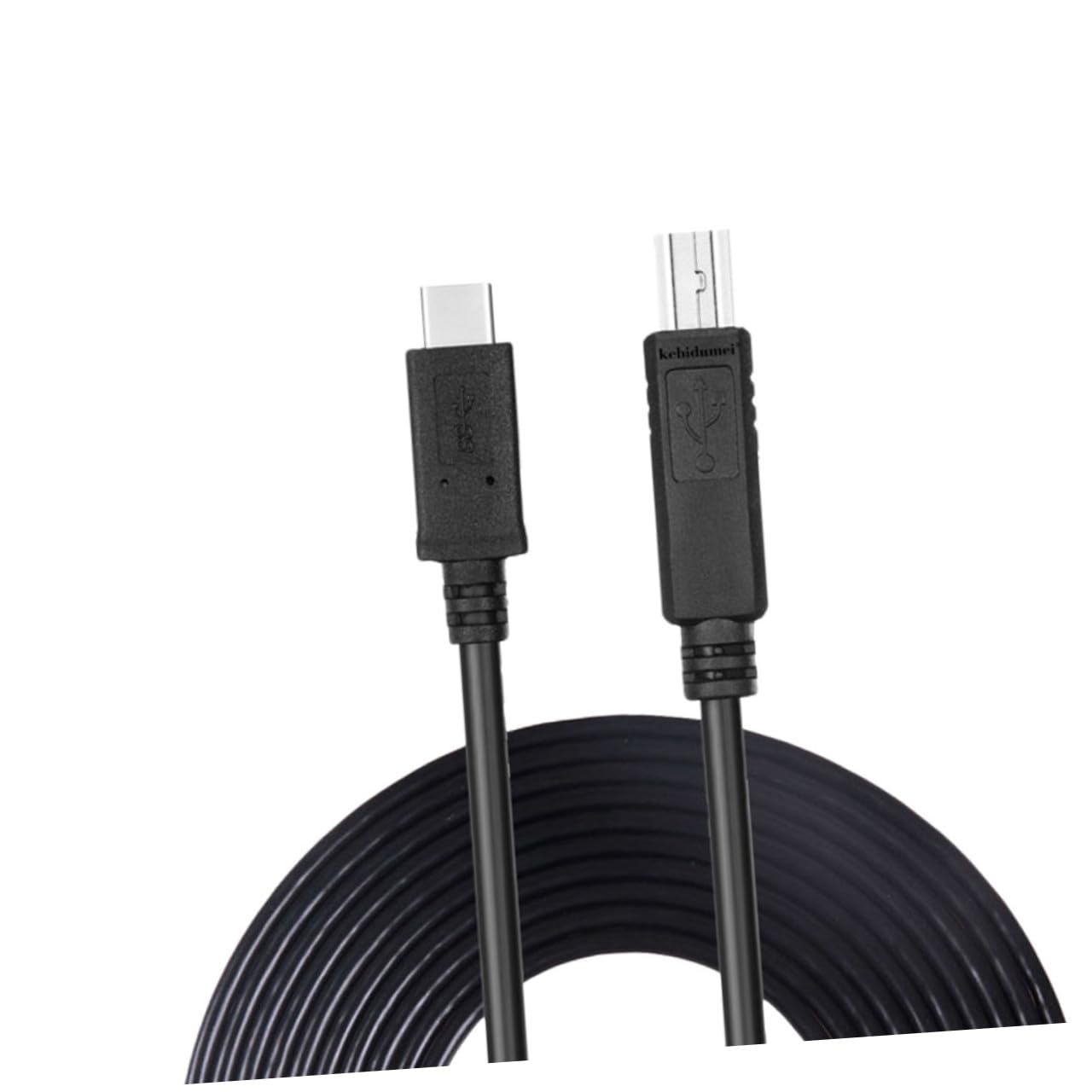 Hemobllo 2pezzi Cavo Stampa Usb Type-c Per Dispositivi Compatibili Cavo Scanner Usb Con Connettori Placcati e Materiale Resistente Alta Velocità Mbps