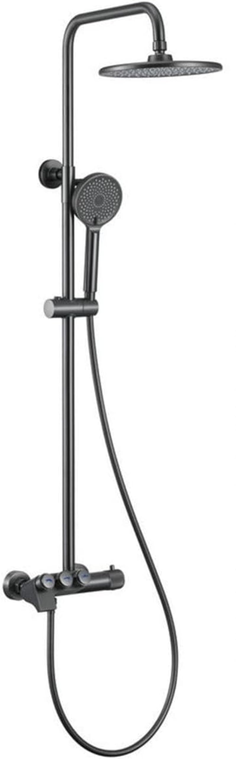 Système de douche thermostatique anti-brûlure à touches de piano pratiques