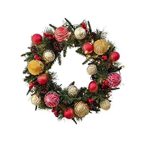 Couronne de Noël pour porte : la solution déco sans perte de feuilles pour vos murs