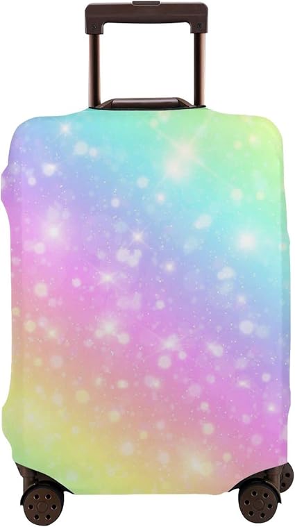 unicorn pastel rainbow Travel Luggage 