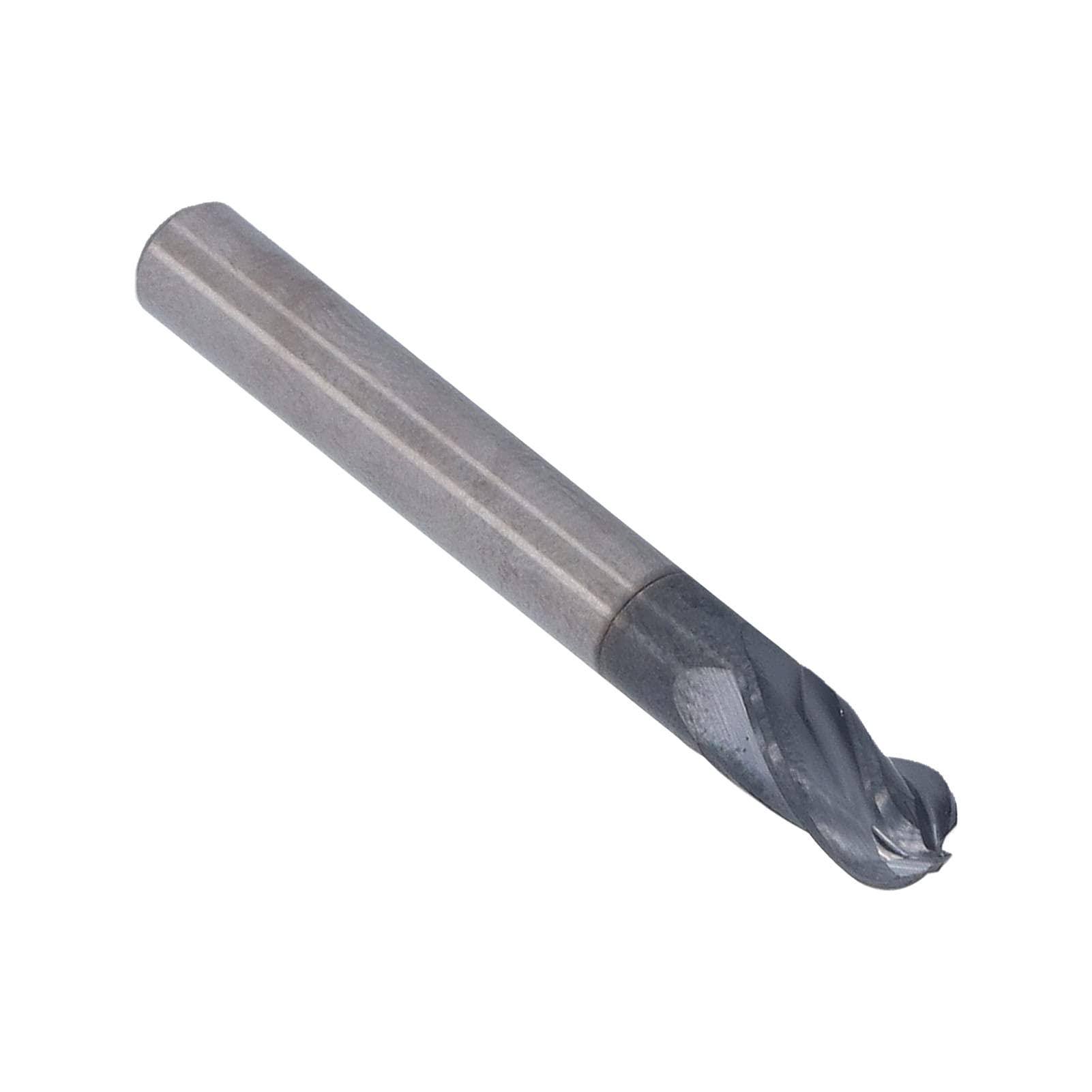 lyrlody Fresa de Punta Esférica de Carburo de Tungsteno, Fresa de 4 Flautas, Broca Enrutadora CNC en Espiral para Acrílico, PVC, Nailon, Resina, Madera, Mármol, Grabado, Recorte, Tallado