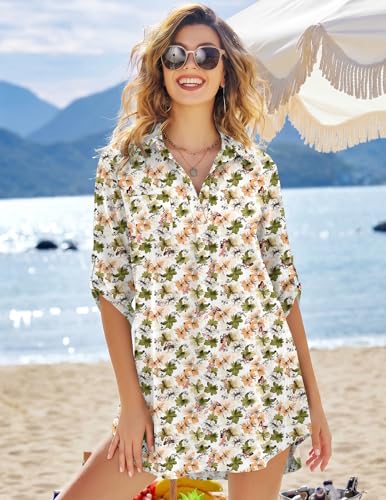Image of Ekouaer Swimsuit Coverup for Women Bathing Suit Cover Up 2026 Summer Beach Vacation Outfits