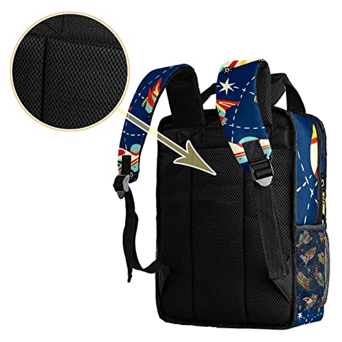 Sac à dos garçon motif spatial multicolore idée cadeau enfant - 4