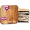 Waipur Bio Palmblad Bord – 25x Vierkant Bord 15x15cm – Composteerbaar Eersteklas Wegwerpservies – Milieuvriendelijke Wegwerp Bordjes – vergelijkbaar met Bamboe Servies