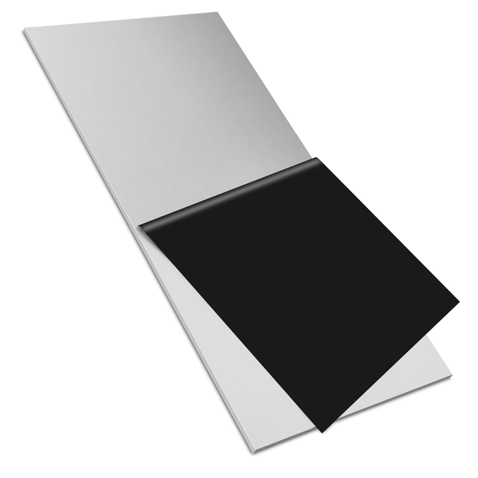 CKVIHAV 430 Stainless Steel Sheet Metal 6" x 12" x 1/8" (3.40MM) Inch Metal Plates for Magnetic Mount Board Wall 10GA 430 Stainless Steel Shim Stock