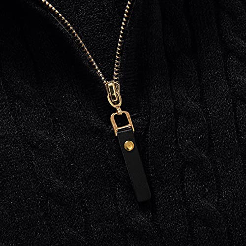 Mens Quarter Zip Sweaters Long Sleeve Half Turtleneck Lightweight Casual Knitted Fashion Slim Fit Pullover Sweaters3