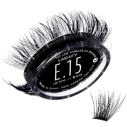 Lashify Extreme 15mm Gossamer DIY Eyelash Extensions Refill, Black, Easy False Lashes To Add Tremendous Volume