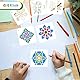 MWOOT 64 Stück Mandala Painting Stencils Schablone,Wiederverwendbare DIY Malerei Vorlage Stencil Kits,Mandala Skala Schablonen Malen für Felsenstein Malerei Leinwand Möbel Handwerk (7.62x7.62CM)