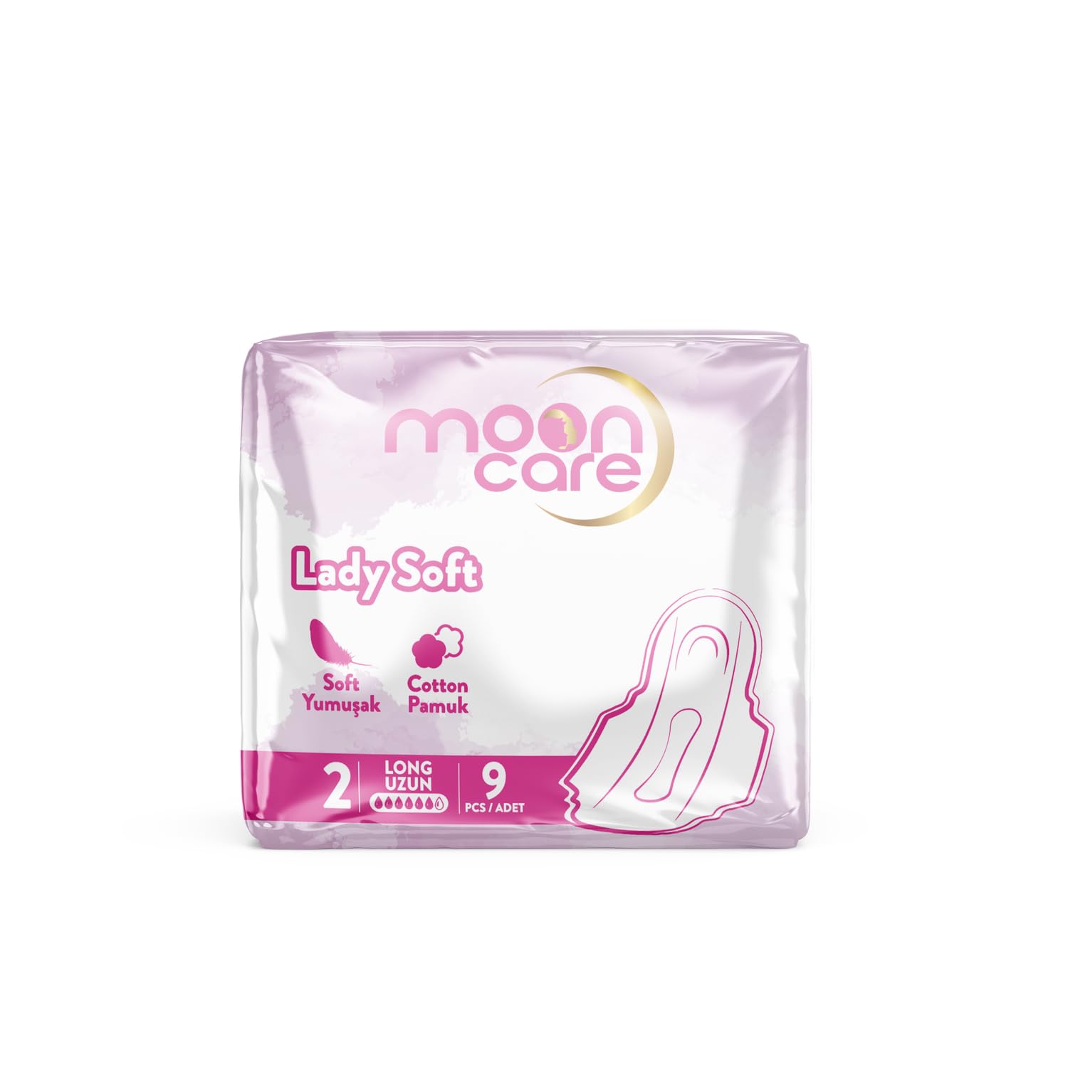 Lady Soft Sanitary Napkin Long 9 Pads