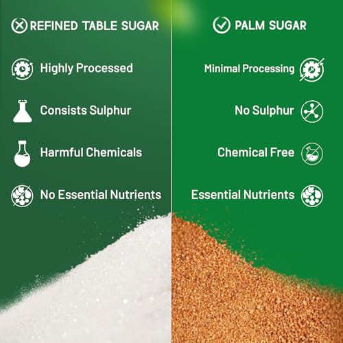 Image of Sweetch Pure Palm Sugar 350g Jar Each (Pack of 2) | Natural Low GI, Unrefined, Traditional Sweetener | Mineral Rich & No Chemicals | Healthy Substitute to White Sugar for Baking, Desserts, Tea, Coffee & Daily Cooking