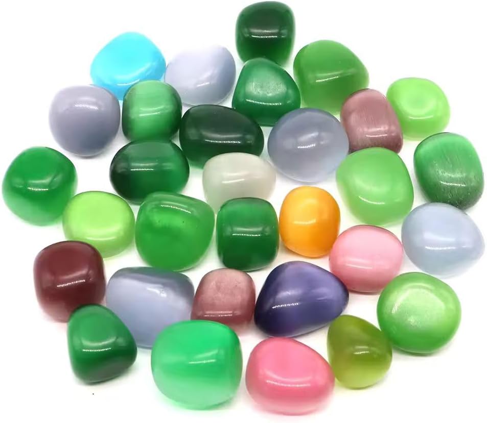 Ocean Blue Obsidian Tumbled Stones | Natural Mineral Specimens | Feng Shui & Decorative Home Accent, Aquarium & Garden Use