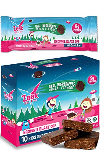 Zeek Kids Protein Bars- High Protein, Low Sugar Snack Bar for Kids. Picky