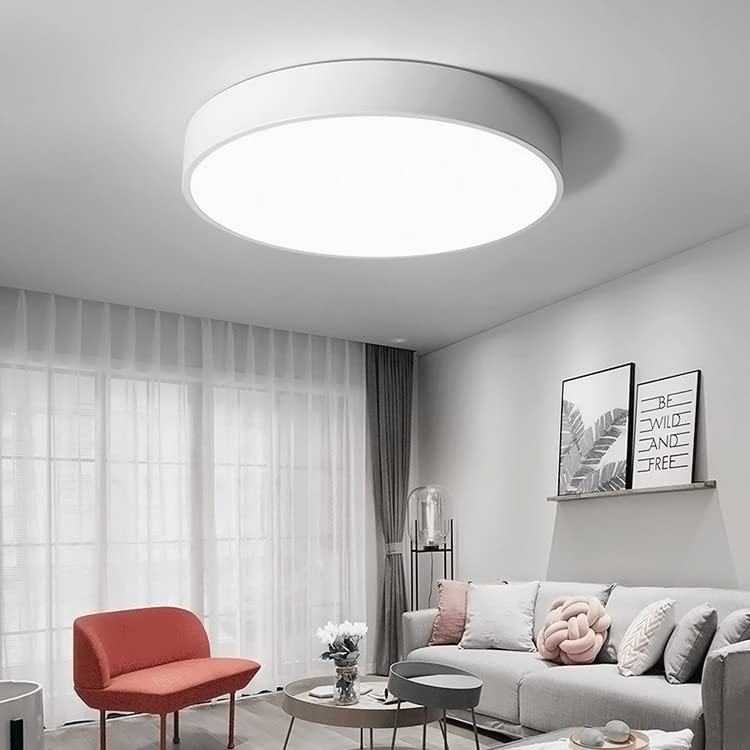 QUKAU ceiling lamp 3color light led ceiling lighting dinning room lighting bedroom (White 3color light, 40CM)