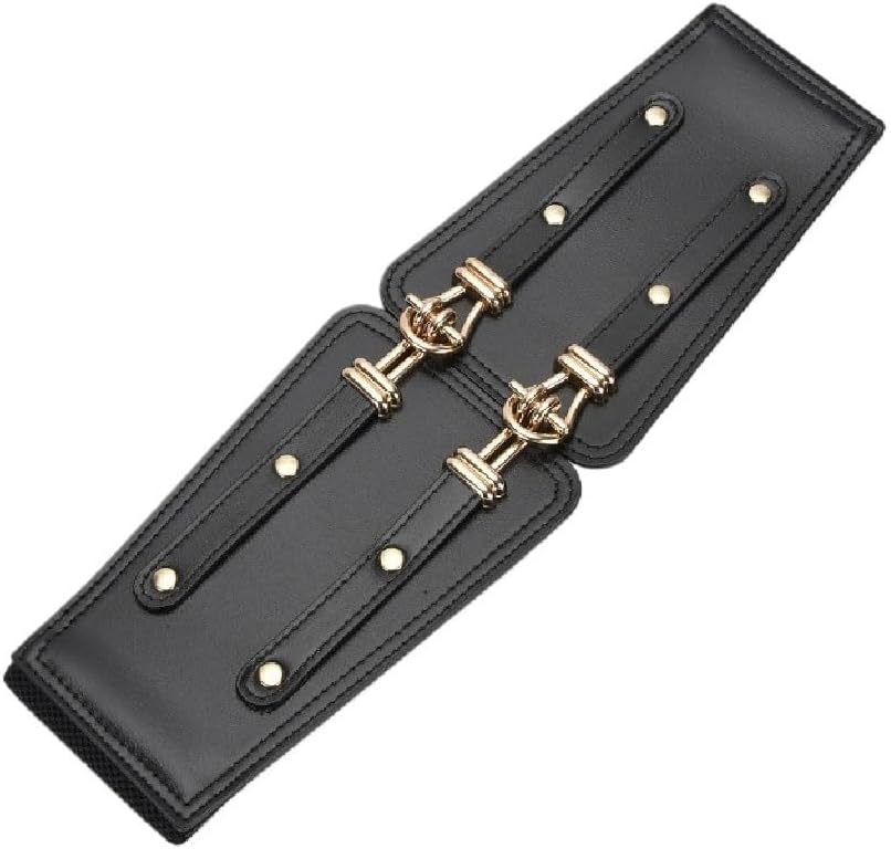 Belt Women Dress Wide Waistband Pair Buckle Decoration with Skirt Outer Stretch