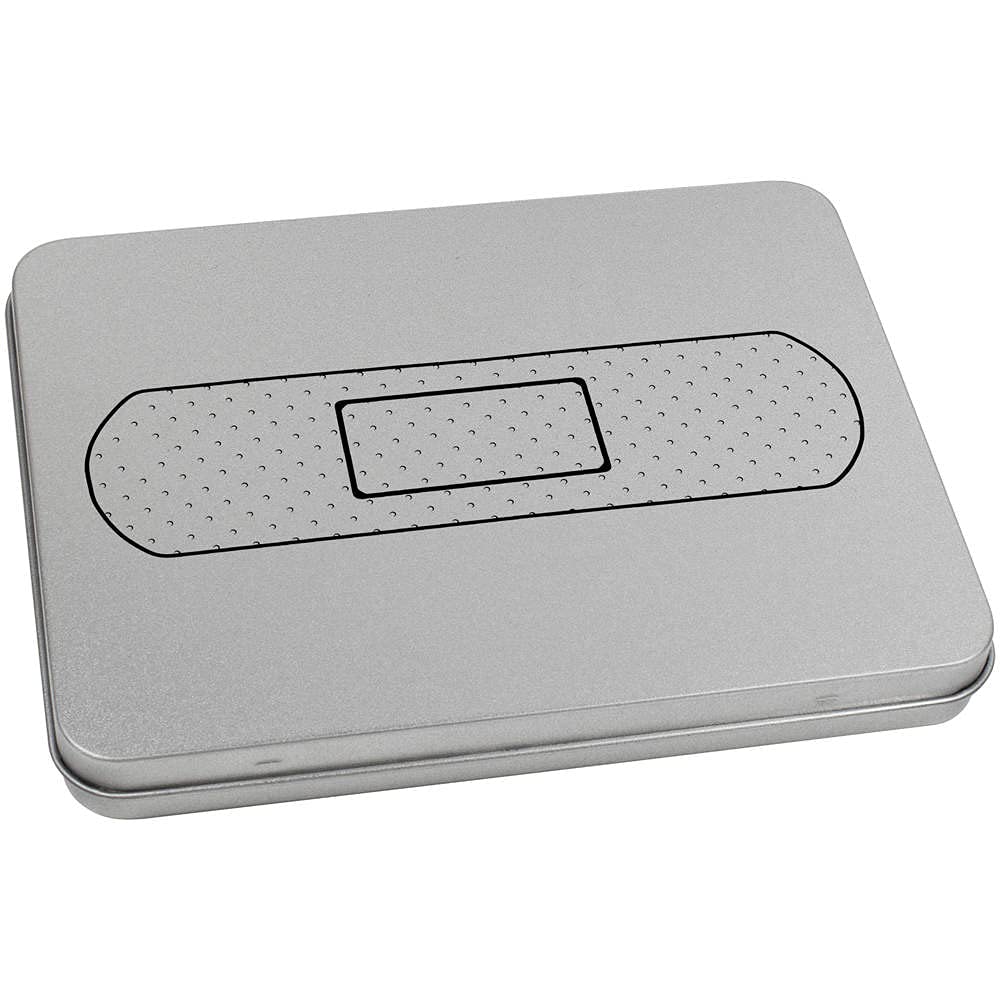 Azeeda 170mm 'Medical Plaster' Metal Hinged Tin/Storage Box (TT00146805)