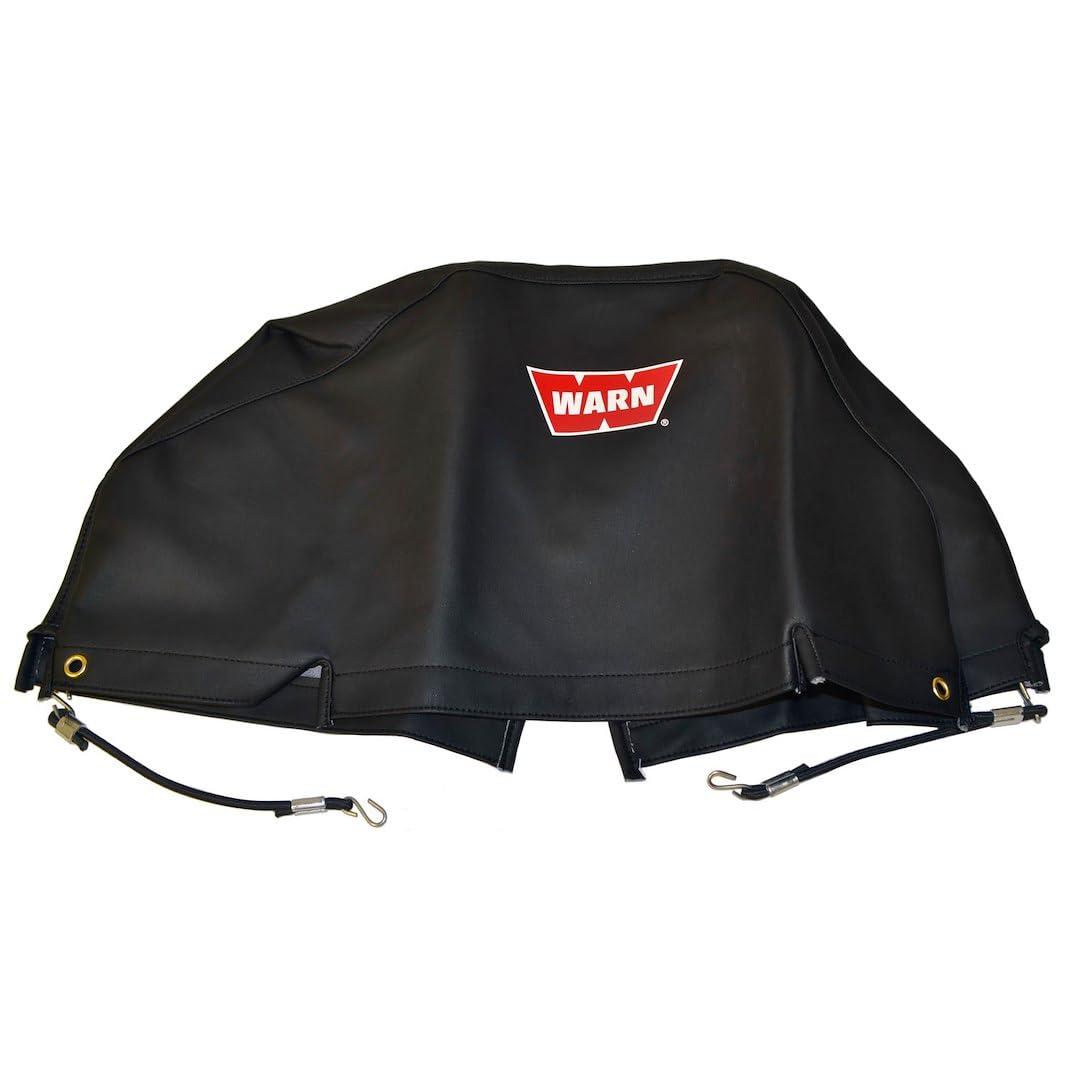 WARN 13917 Housse de treuil Souple avec Attaches élastiques pour treuils 9.5ti et XD9000i Noir
