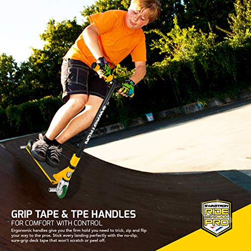 Swagtron St046 Pro Stunt Scooter W/ Grind Pegs — Amateur Freestyle Entry-Level Trick Scooter | Abec-9 Bearings, Aluminum-Core 100Mm Wheels — Ages: 11+, Max. Weight: 225 Lb. #TOP2