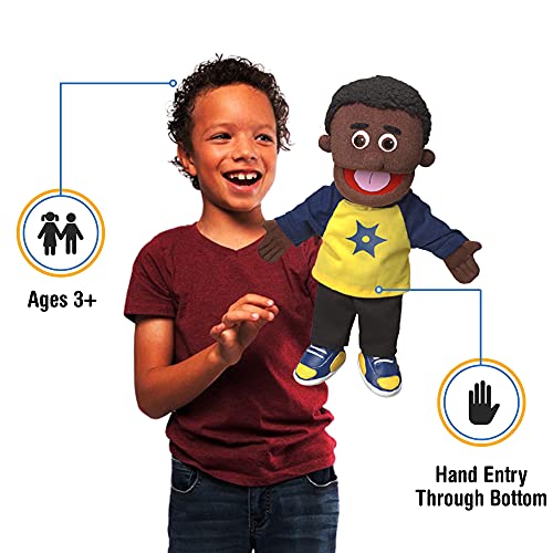 14" Jordan, Black Boy, Hand Puppet #TOP1