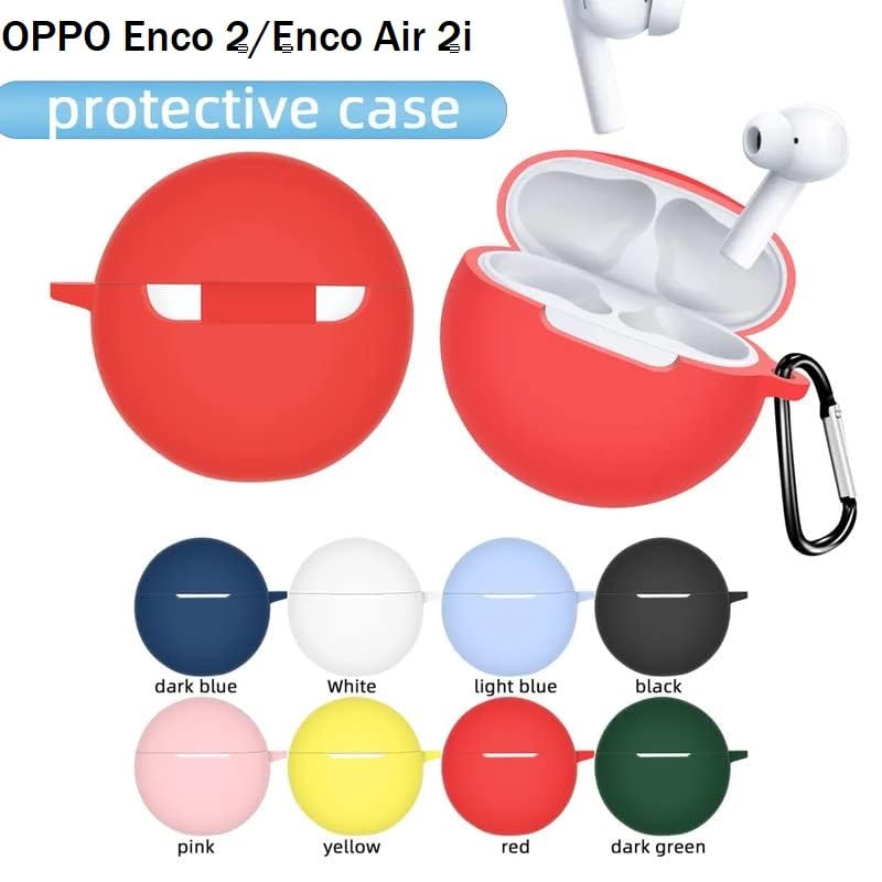 Image of LULLABY Silicone Case Cover Compatible with Oppo Enco Buds 2 / Enco Air 2i case Cover 2022 -White