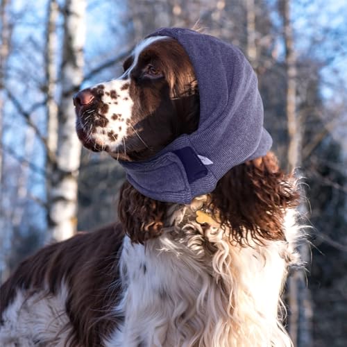 Image of Nanaki Dog Calming Hoodie No Shake Ear Wraps for Dogs Protection Ear Dog Cover Muffs Doggy Head Warp Anxiety Relief Doggy Hematoma Wrap Head Cover The Grooming and Force Drying Warm Pet Protector